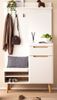 Garderobe Isgard in weiß und Eiche 110 cm Bild 2