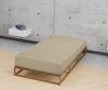 biberna Jersey-Elastic-Spannbetttuch , taupe, 1 x 120 x 200 cm - 130x220 cm Bild 3