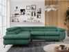 Mks Möbel 'Peter L-form' Ecksofa mit Bettfunktion, Bettkasten & einstellbaren Kopfstützen, Grün, Stoff, links Bild 4