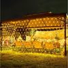 LMaxhome LED-Lichternetz Lichterkette Lichtervorhang Weihnachts Deko für Büsche Garten Zäune, 660-flammig, Mesh Lichterkette Netz mit 8 Modi Timer, 1,5x1,5 m/2x2 m/3x2 m/6x4 m Bild 2