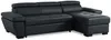 Ecksofa Leder mit Schlaffunktion JONOVA - Weiß - Ecke Rechts Bild 2