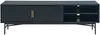 Vente-unique - SIRIOLA TV unit MetallHolz, Platte SchwarzGold - B 40 cm x H 50 cm x L 160 cm Bild 2