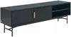 Vente-unique - SIRIOLA TV unit MetallHolz, Platte SchwarzGold - B 40 cm x H 50 cm x L 160 cm Bild 3