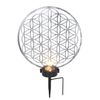 Solarleuchte Garten Rund 30 cm Solarlampe Außen Leuchte Solar mit Pflegetuch Bild 4