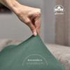 leevitex® Spannbettlaken Spannbettlaken Boxspringbett & Wasserbett Spannbettlaken 150 g/m², Gummizug: rundum, Mako-Baumwolle, ÖkoTex, 180x200 – 200x220 cm + 40 cm Steg Bild 4