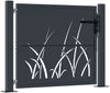 vidaXL Gartentor Anthrazit 100x75 cm Stahl Gras-Design 153166 Bild 2