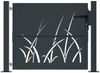 vidaXL Gartentor Anthrazit 100x75 cm Stahl Gras-Design 153166 Bild 3
