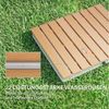 Outsunny Gartendusche mit einstellbar Fußrad, bis 4 m Fontänenhöhe (Aussendusche, 1 St, Bodendusche aus Aluminium), Holzoptik rutschfeste Wetterfest Outdoor Campingdusche für Pool Sauna Bild 4