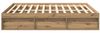 vidaXL Bettgestell ohne Matratze Artisan-Eiche 200x200cm Holzwerkstoff 3328870 Bild 5