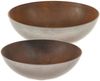 matches21 HOME & HOBBY Blumentopf Pflanzschalen für draussen Dekoschalen rund Rost-Optik 19 cm (2 St), Blumen-Schale als wetterfeste Friedhof-Schale Grab-Schmuck Grabschale Bild 2