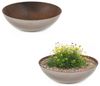 matches21 HOME & HOBBY Blumentopf Pflanzschalen für draussen Dekoschalen rund Rost-Optik 19 cm (2 St), Blumen-Schale als wetterfeste Friedhof-Schale Grab-Schmuck Grabschale Bild 4