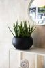 VIVANNO Blumentopf Fiberglas MORINO Rund - Anthrazit Matt (1 St), 45x21 cm Bild 4