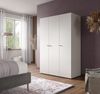 Home affaire Kleiderschrank BILLINGS, Schlafzimmerschrank, Schrank, Garderobenschrank (OTTO BESTSELLER, Garderobe & Schlafzimmer) Breite 130cm, weiß, 3-türig, inkl. 1 Kleiderstangen und 4 Ablageböden Bild 2