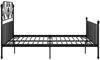vidaXL Bettgestell Schwarz Metall und Sperrholz 200x200 cm [324859] Bild 4