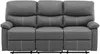Vente-unique - CANBY Sofa and armchair set Kunstleder Grau - B 90 cm x H 95 cm x L 79 cm133 cm183 cm Bild 3