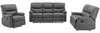 Vente-unique - CANBY Sofa and armchair set Kunstleder Grau - B 90 cm x H 95 cm x L 79 cm133 cm183 cm Bild 2
