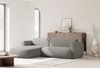 Selsey 'Emia' Ecksofa mit pflegeleichtem Chenillebezug und Schlaffunktion, Hellgrau, links Bild 3