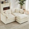 Jiexi Wohnlandschaft Modulares Sofa Kord Ecksofa Wohnlandschaft flexibel L- & U-Form Bild 2