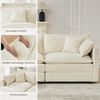 Jiexi Wohnlandschaft Modulares Sofa Kord Ecksofa Wohnlandschaft flexibel L- & U-Form Bild 4