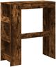 vidaXL Bartisch mit Regal, Holzwerkstoff, 90 x 40 x 103,5 cm, Räuchereiche Bild 2