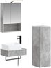 vidaXL Badezimmerschrank-Set 4 pcs Betongrau 50 x 14,5 x 70 cm 3407394 Bild 1