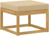 vidaXL Outdoor-Sofagarnitur mit Kissen 9 pcs Weiß und Beige 3388082 Bild 5