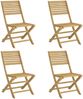 vidaXL Gartenstühle 4 Stk. Klappbar 48,5x61,5x87 cm Massivholz Akazie 365740 Bild 2