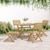 vidaXL Gartenstühle 4 Stk. Klappbar 48,5x61,5x87 cm Massivholz Akazie 365740 Bild 3
