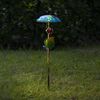 Solar-Dekoration ,Salona', Blatt- und Blumendesign, Lichtsensor, bunt, 44cm Bild 2