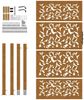 vidaXL Gartentor 100x175 cm Wetterfester Stahl Blattdesign 4100967 Bild 5