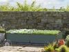GFP HALFSIZE Aluminium Hochbeet - Platzsparendes & Stabiles Gartenbeet in Anthrazit - 235 x 119 x 39 cm - Ideales halbhohes Modell für Familien-Gartenspaß Bild 1