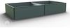 GFP HALFSIZE Aluminium Hochbeet - Platzsparendes & Stabiles Gartenbeet in Anthrazit - 235 x 119 x 39 cm - Ideales halbhohes Modell für Familien-Gartenspaß Bild 2