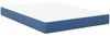 vidaXL Bettmatratze mit Matratze Blau 160 x 200 cm Stoff 42008299 Bild 2