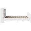 vidaXL Massivholzbett mit Regal ohne Matratze Weiß 140x200 cm Kiefer 3323144 Bild 5