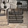 STEELSØN 'Tarian' Gartenstuhl im Rope Design, 4er-Set, hellgrau, Loungesessel bis 120 kg belastbar, inkl. Sitzkissen, wetterfest & höhenverstellbar Bild 3