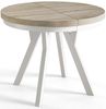 Alpi-Möbel Esstisch Wohnzimmertisch - Ausziehbarer runder Tisch 80-120 cm - Sonoma Eiche, Ausziehbar, 2 x Einsatz 50 cm Bild 4