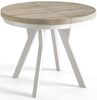 Alpi-Möbel Esstisch Wohnzimmertisch - Ausziehbarer runder Tisch 80-120 cm - Sonoma Eiche, Ausziehbar, 2 x Einsatz 50 cm Bild 5