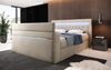 Boxspringbett Jupiter mit TV Lift, RGB und Stauraum 200x200 Beige H2 (bis 70kg) Bild 4