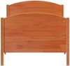 vidaXL Massivholzbett ohne Matratze Wachsbraun 100x200 Kiefernholz 842565 Bild 4