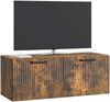 vidaXL Wandmontierter TV-Schrank Geräucherte Eiche 78,5 x 31 x 30 cm 899060 Bild 2