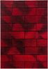 Teppium Teppich Geometrisch Design, Rechteckig, Höhe: 10 mm, Modern Kurzflor Teppiche Geometrisch Design Rot Teppich Wohnzimmer Bild 4