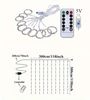 Montegoni LED-Lichterkette 3x3m 300 LED Lichtervorhang Lichternetz Lichterkette mit Fernbedienung, Wasserfeste LED Lichterkette mit 8 Modi und Fernbedienung Bild 4