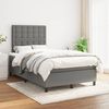 vidaXL Boxspringbett mit Matratze Dunkelgrau 120x190 cm Stoff 3269910 Bild 3