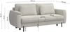 Selsey 'Rane' Sofa mit Schlaffunktion und wasserabweisendem Chenille-Bezug, beige, ca. 90 x 236 x 102 cm Bild 5