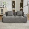 YakoHome Modulsofa Grau 190x89x75 cm – voll gepolstert, montiert geliefert, hochwertige Polsterung, sofort nutzbar Bild 3