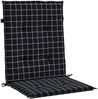 vidaXL Niedriglehner-Auflagen 4 Stk. Schwarz Karomuster Stoff 361323 Bild 5