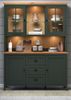Furn. Design Buffet Stanton (Buffetschrank in Landhaus grün mit Eiche, 146 x 198 cm) inklusive Beleuchtung Bild 2