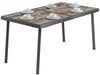Outsunny Gartentisch Terrassentisch für 6 Personen mit Holzoptik (Balkontisch, 1-St, Esstisch für Garten), Stahlgestell, Grau, 145 x 85 cm Bild 2