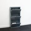 ebuy24 Schuhschrank Pisa Schuhschrank mit 6 Klappen/Türen in Metall gr Bild 3