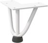 vidaXL Haarnadelbeine für Couchtisch 4 Stk. Weiß 10 cm Massivstahl 4012429 Bild 4